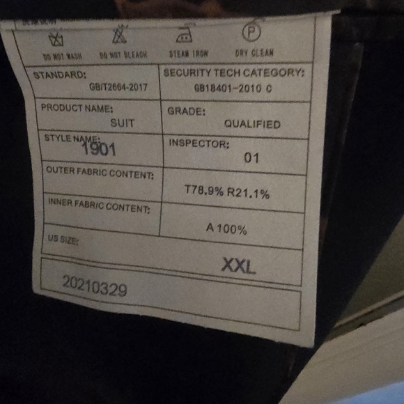 Elegant Navy Blue Men's 3pc Suit - Picture 8 of 8